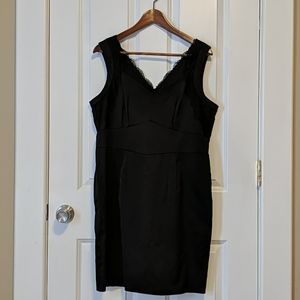 EUC Little Black Sweetheart Dress with Lace Trim